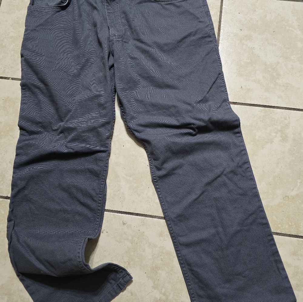 Mens Work Wear :Carhartt Dark Gray Relaxed Fit Pants Size 36x30
